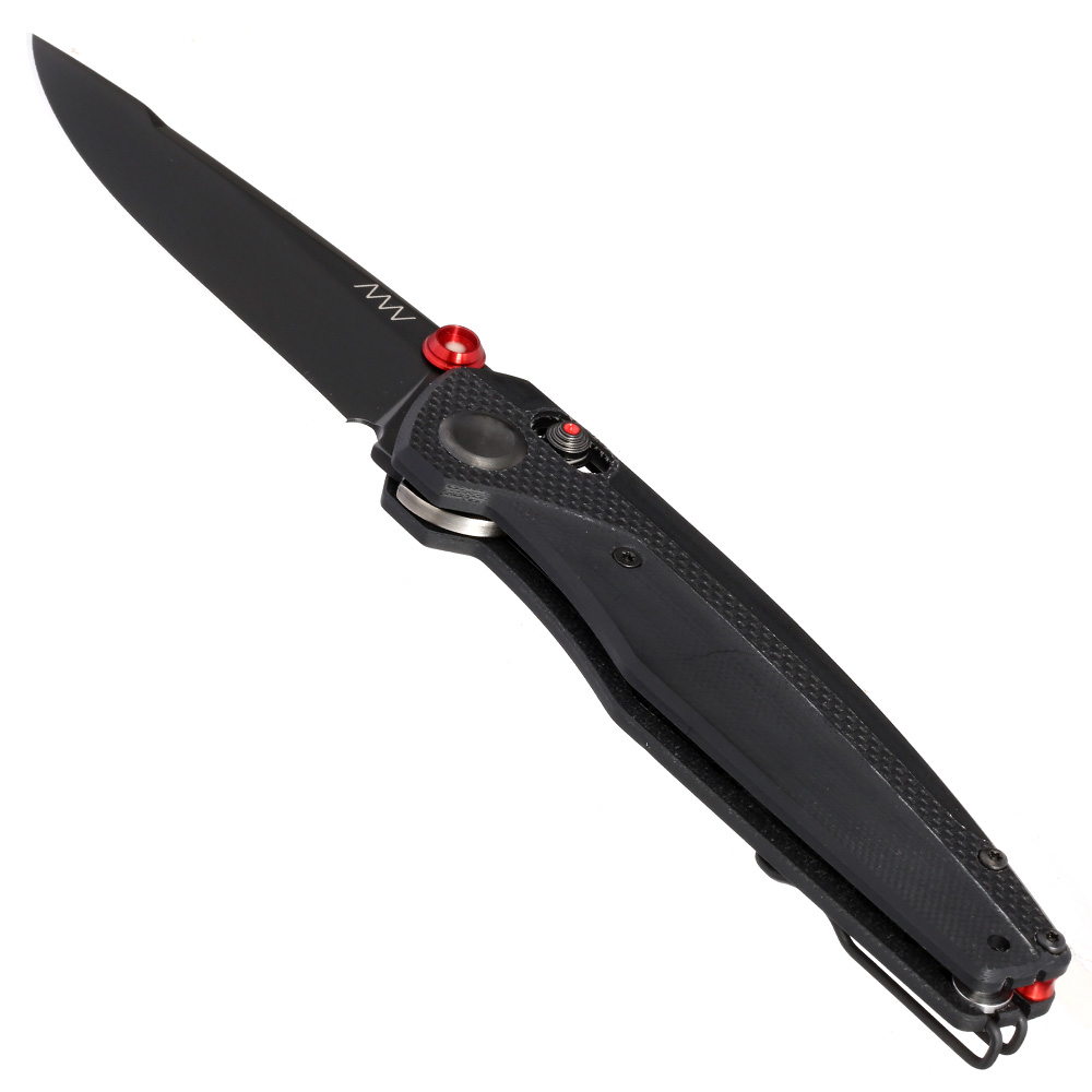 ANV Knives Einhandmesser A200 Sleipner Stahl schwarz inkl. Grtelclip Bild 2