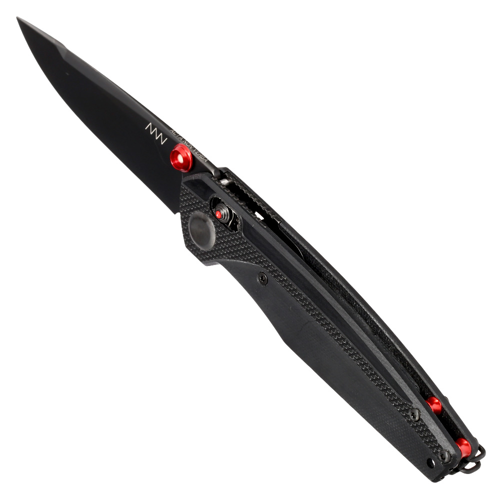 ANV Knives Einhandmesser A200 Sleipner Stahl schwarz inkl. Grtelclip Bild 6