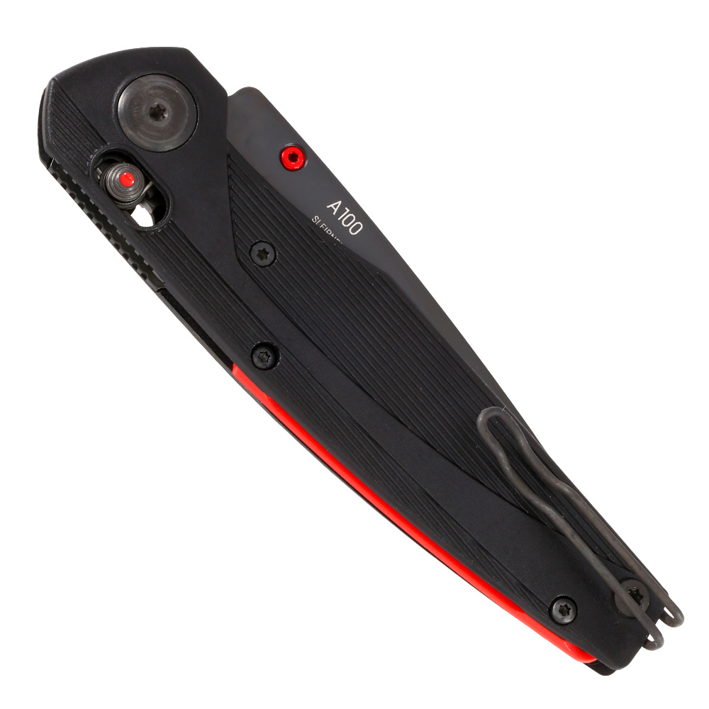 ANV Knives Einhandmesser A100 Sleipner Stahl schwarz inkl. Grtelclip Bild 5