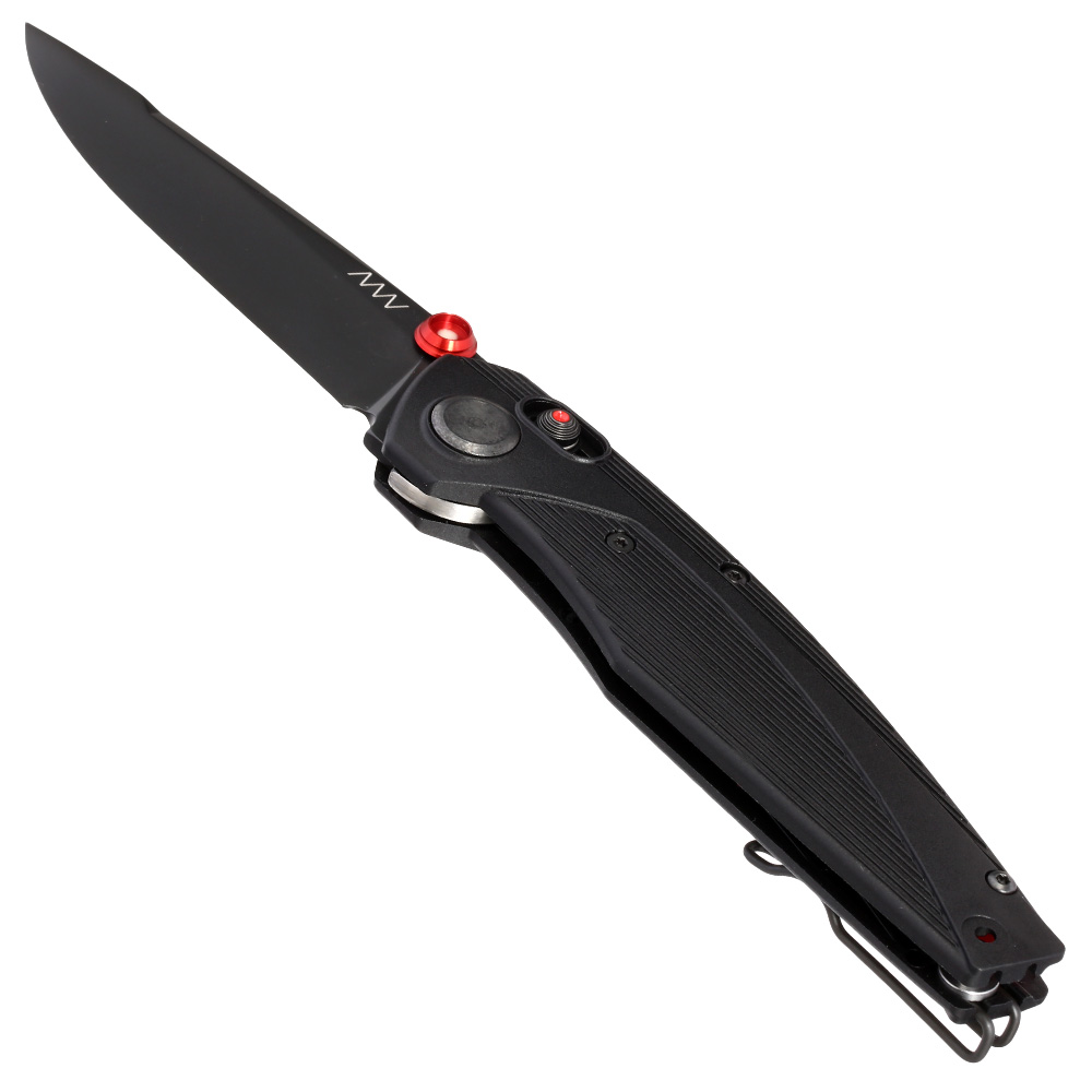 ANV Knives Einhandmesser A100 MagnaCut Stahl schwarz inkl. Grtelclip Bild 2