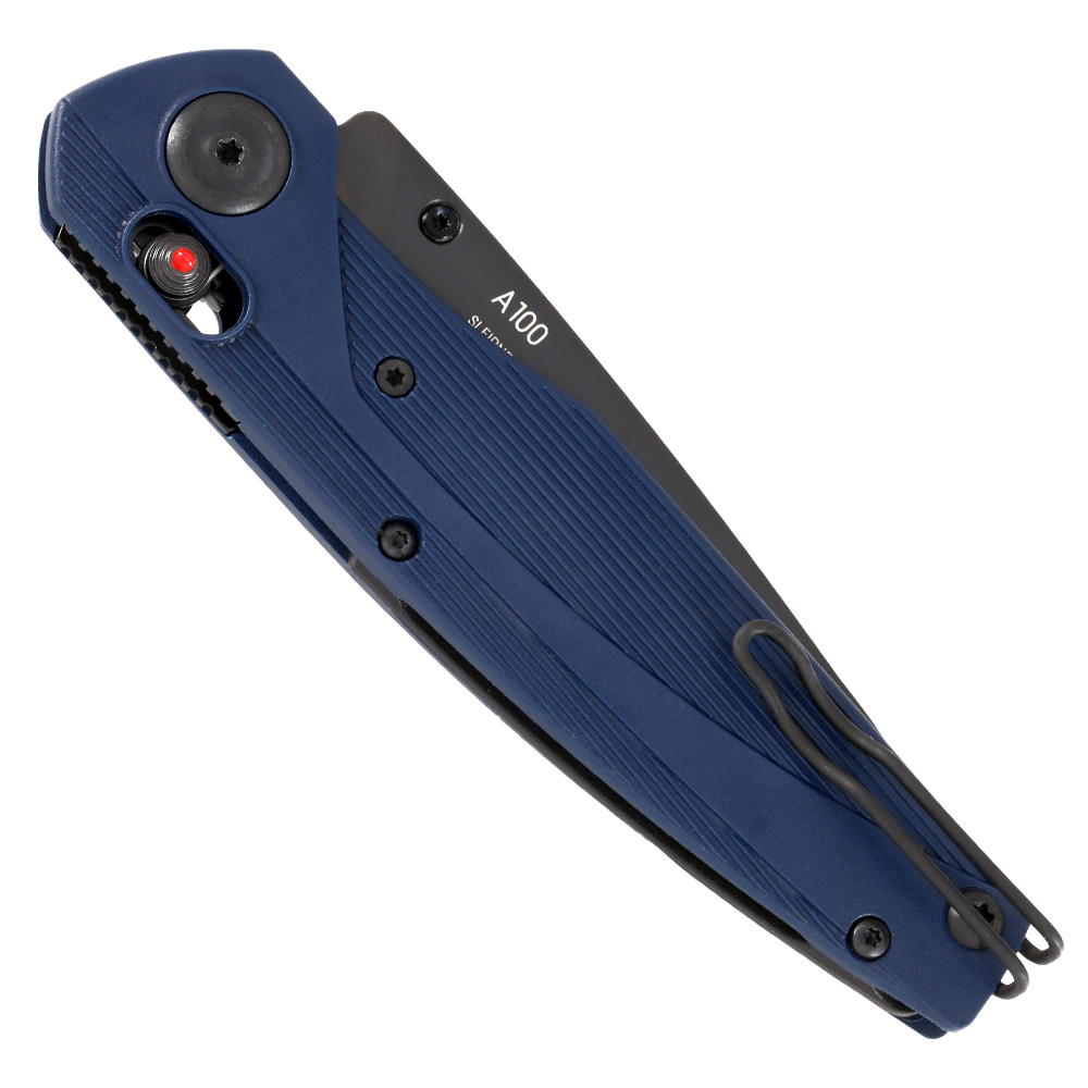 ANV Knives Einhandmesser A100 Sleipner Stahl blau inkl. Grtelclip Bild 5