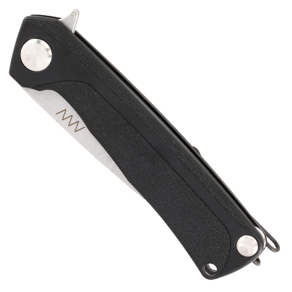 ANV Knives Einhandmesser Z100 Sleipner Stahl schwarz/stonewash inkl. Grtelclip Bild 4