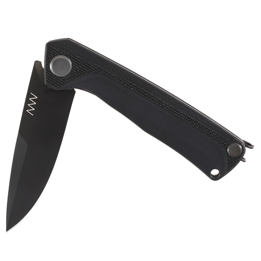 ANV Knives Einhandmesser Z100 G10 Sleipner Stahl schwarz inkl. Grtelclip Bild 3