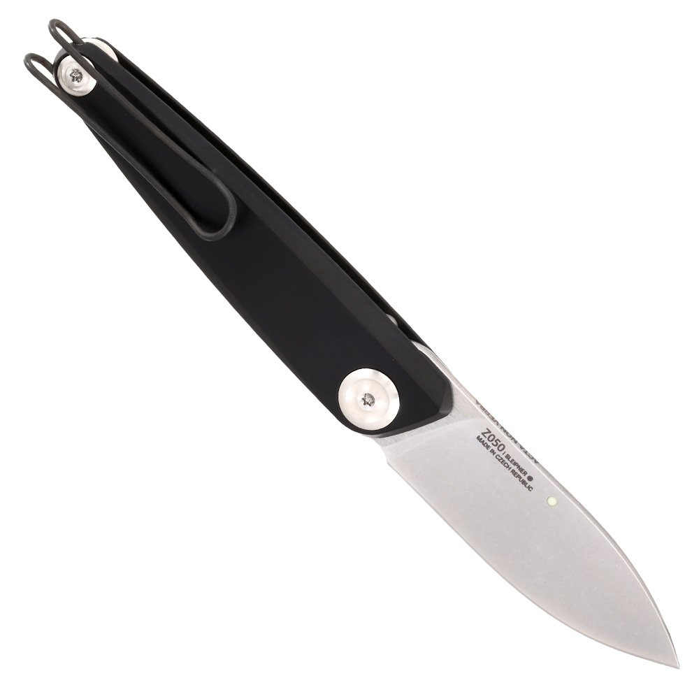 ANV Knives Taschenmesser Z050 Sleipner Stahl schwarz/stonewash inkl. Grtelclip Bild 1
