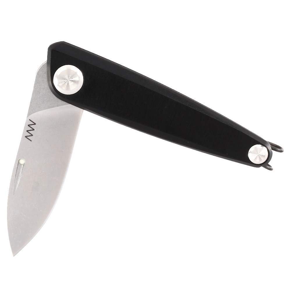 ANV Knives Taschenmesser Z050 Sleipner Stahl schwarz/stonewash inkl. Grtelclip Bild 3