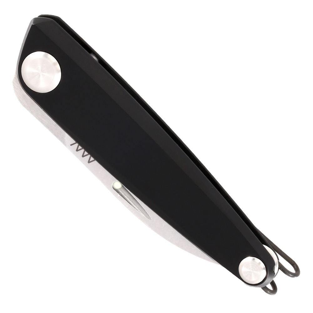 ANV Knives Taschenmesser Z050 Sleipner Stahl schwarz/stonewash inkl. Grtelclip Bild 4