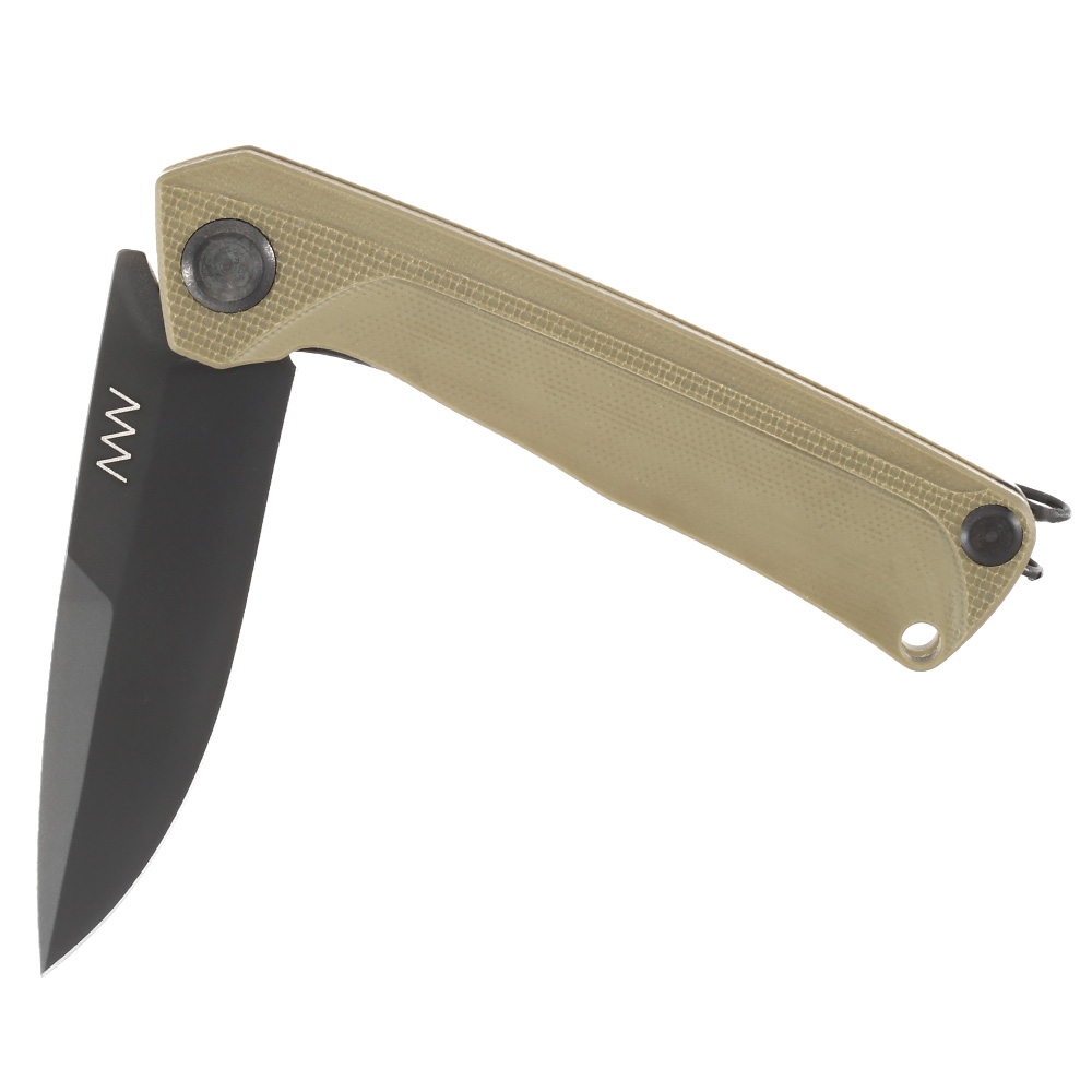 ANV Knives Einhandmesser Z100 G10 Sleipner Stahl oliv inkl. Grtelclip Bild 3