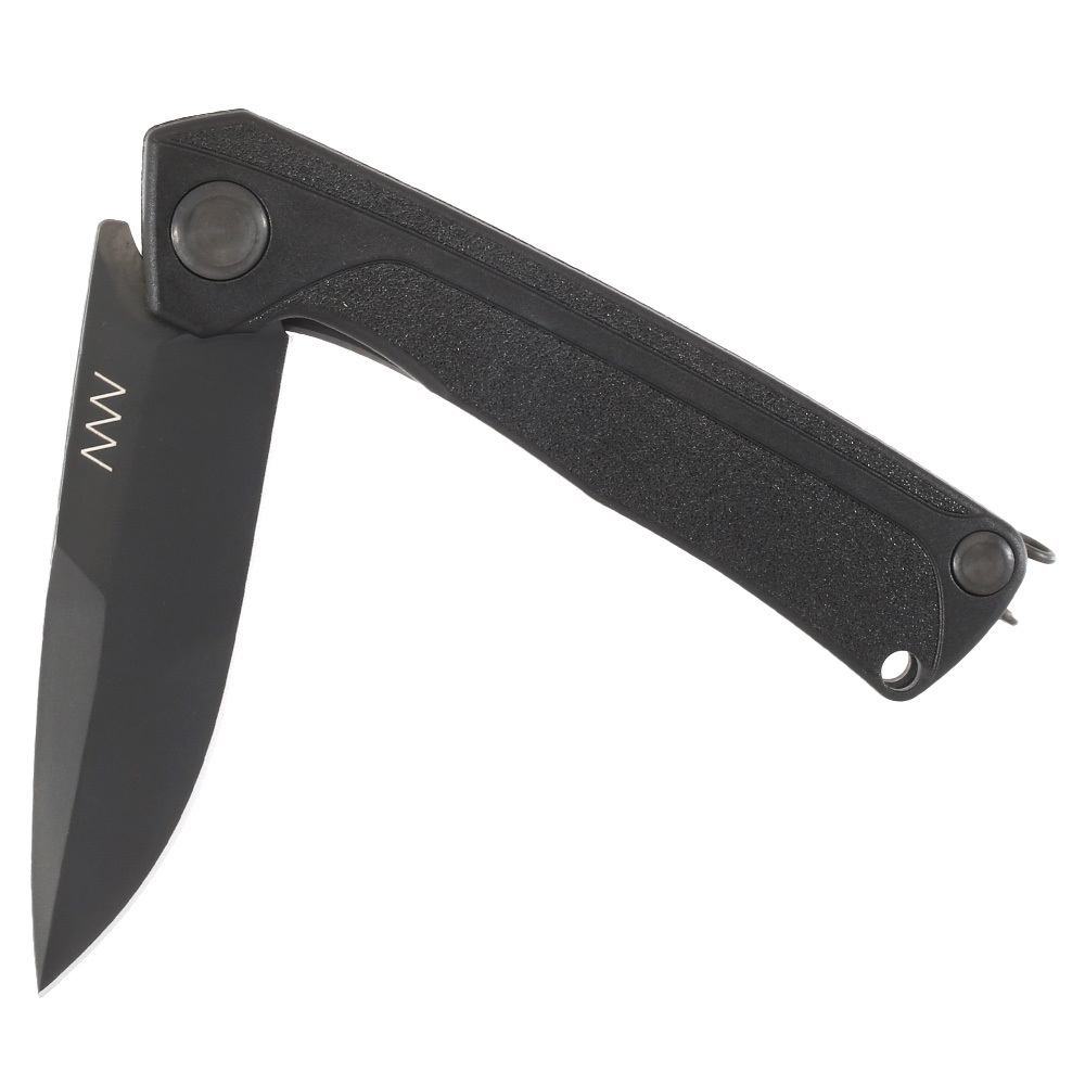 ANV Knives Einhandmesser Z100 Sleipner Stahl schwarz inkl. Grtelclip Bild 3