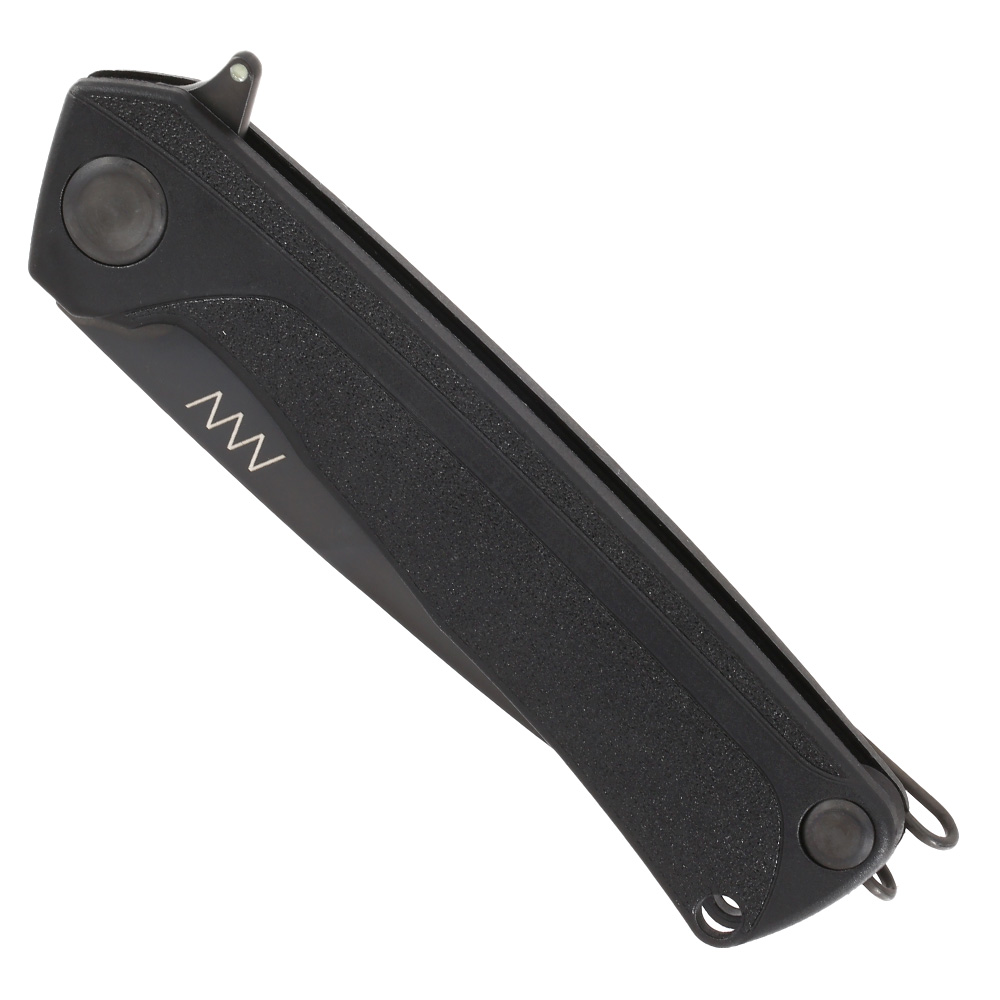 ANV Knives Einhandmesser Z100 Sleipner Stahl schwarz inkl. Grtelclip Bild 4