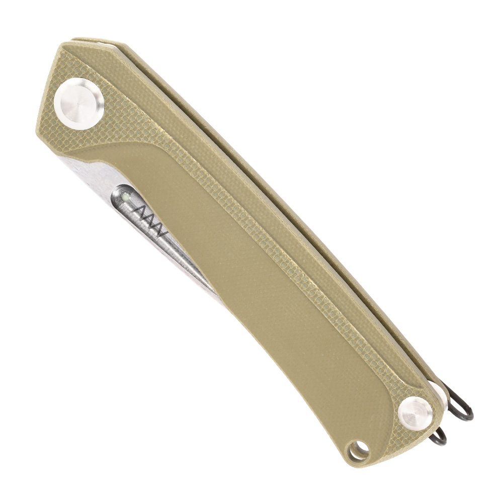 ANV Knives Taschenmesser Z200 G10 Sleipner Stahl oliv/stonewash inkl. Grtelclip Bild 4