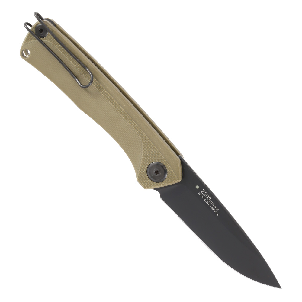 ANV Knives Taschenmesser Z200 G10 Sleipner Stahl oliv inkl. Grtelclip Bild 1