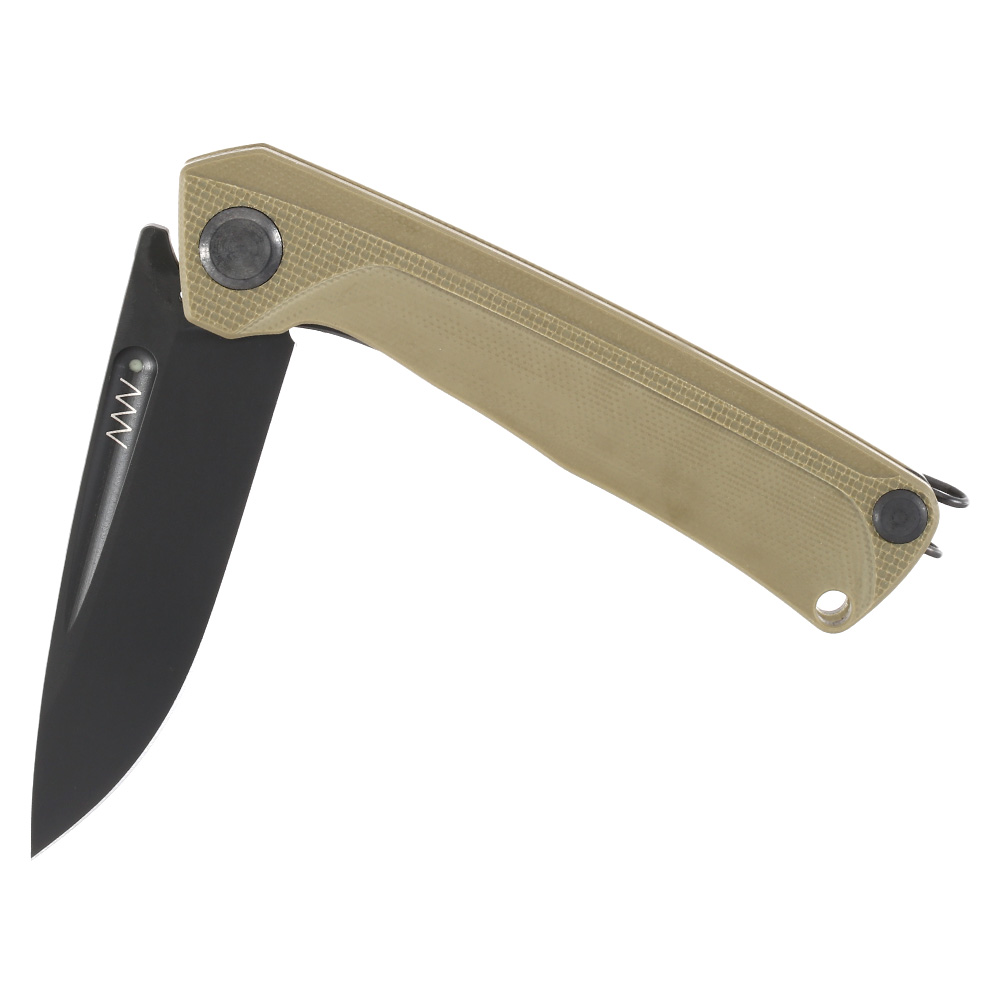 ANV Knives Taschenmesser Z200 G10 Sleipner Stahl oliv inkl. Grtelclip Bild 3