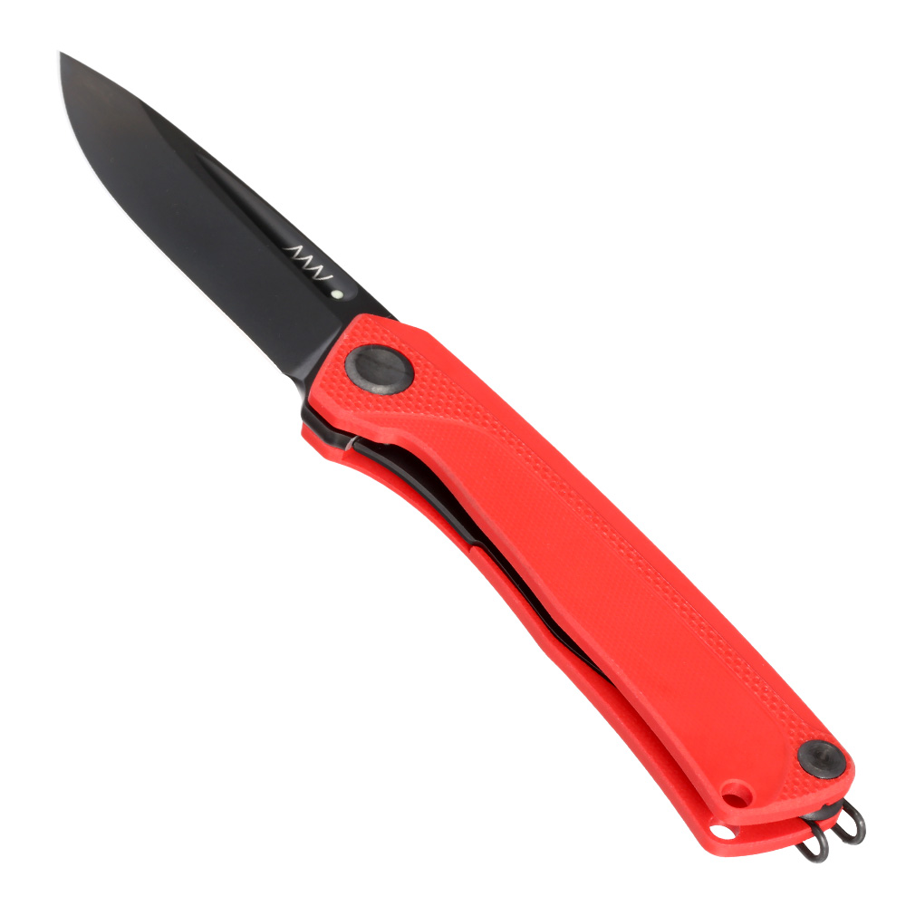 ANV Knives Taschenmesser Z200 G10 Sleipner Stahl rot inkl. Grtelclip Bild 2