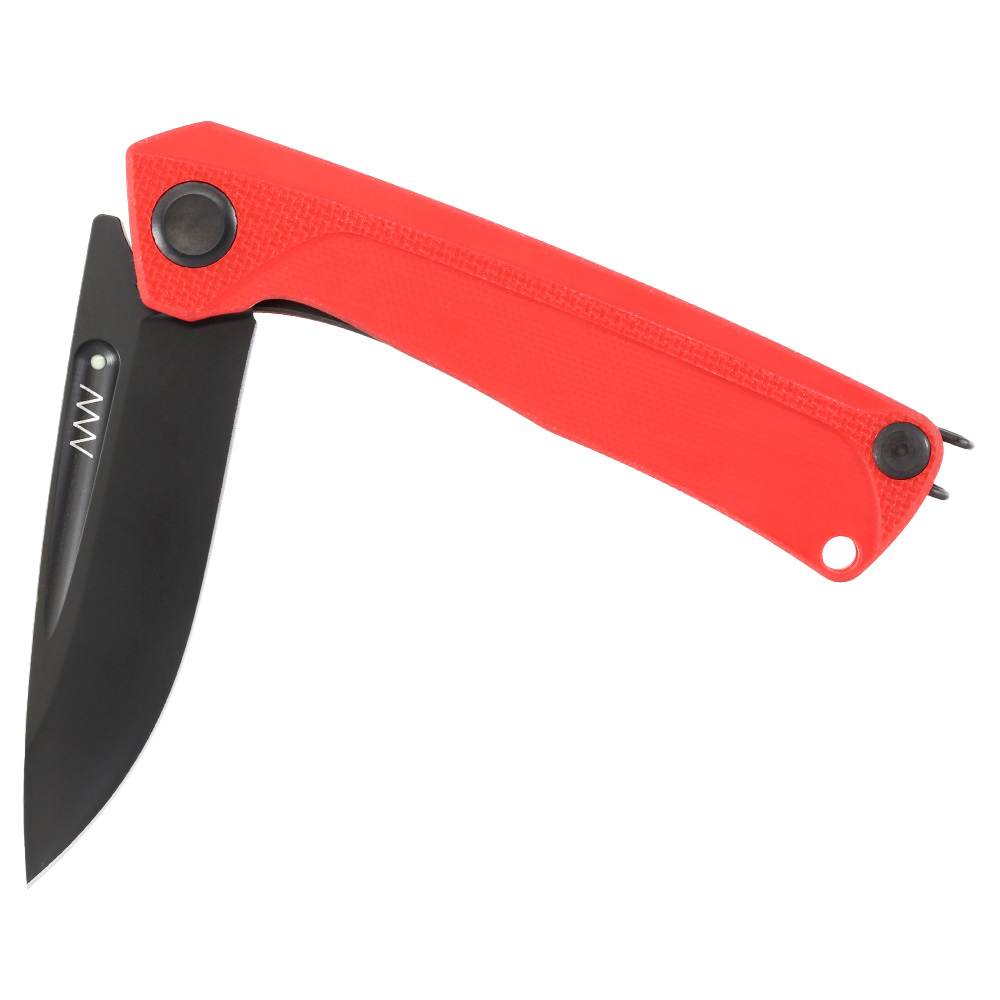 ANV Knives Taschenmesser Z200 G10 Sleipner Stahl rot inkl. Grtelclip Bild 3