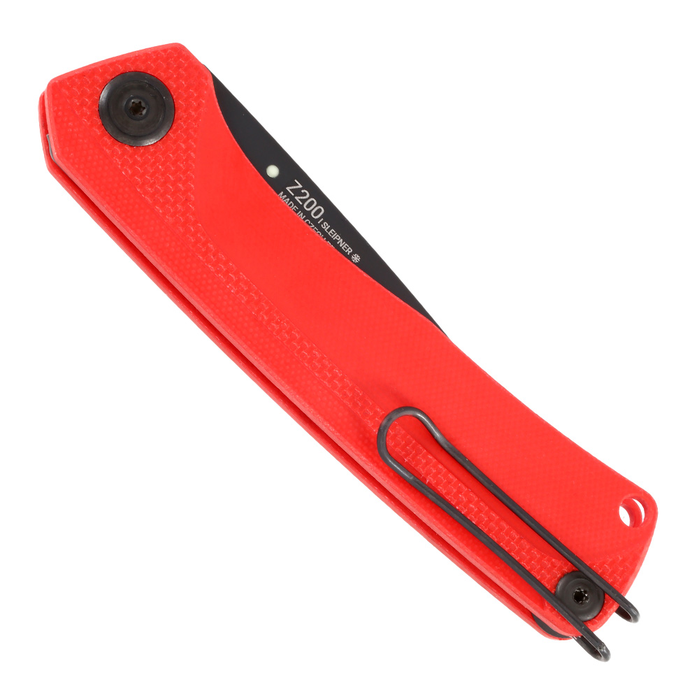ANV Knives Taschenmesser Z200 G10 Sleipner Stahl rot inkl. Grtelclip Bild 5
