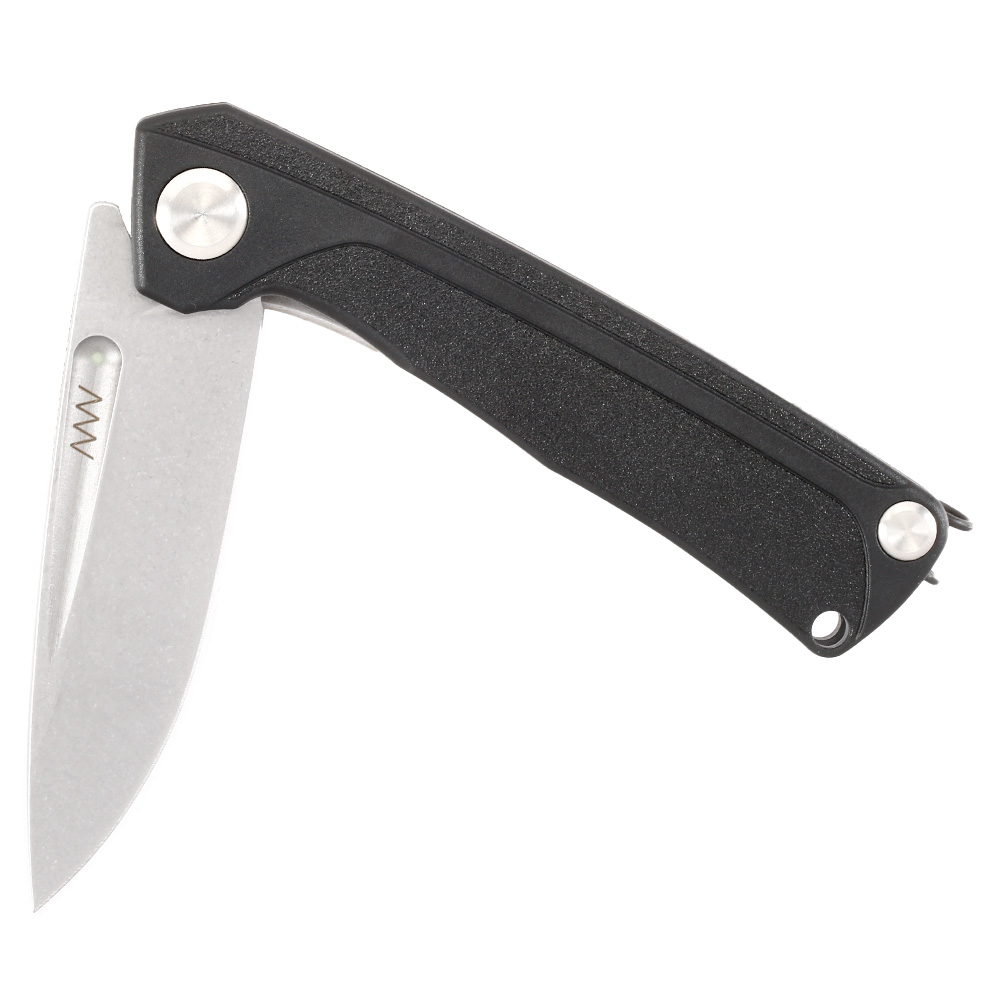 ANV Knives Taschenmesser Z200 BB Sleipner Stahl schwarz/stonewash inkl. Grtelclip Bild 3