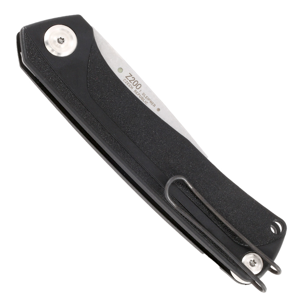 ANV Knives Taschenmesser Z200 BB Sleipner Stahl schwarz/stonewash inkl. Grtelclip Bild 5