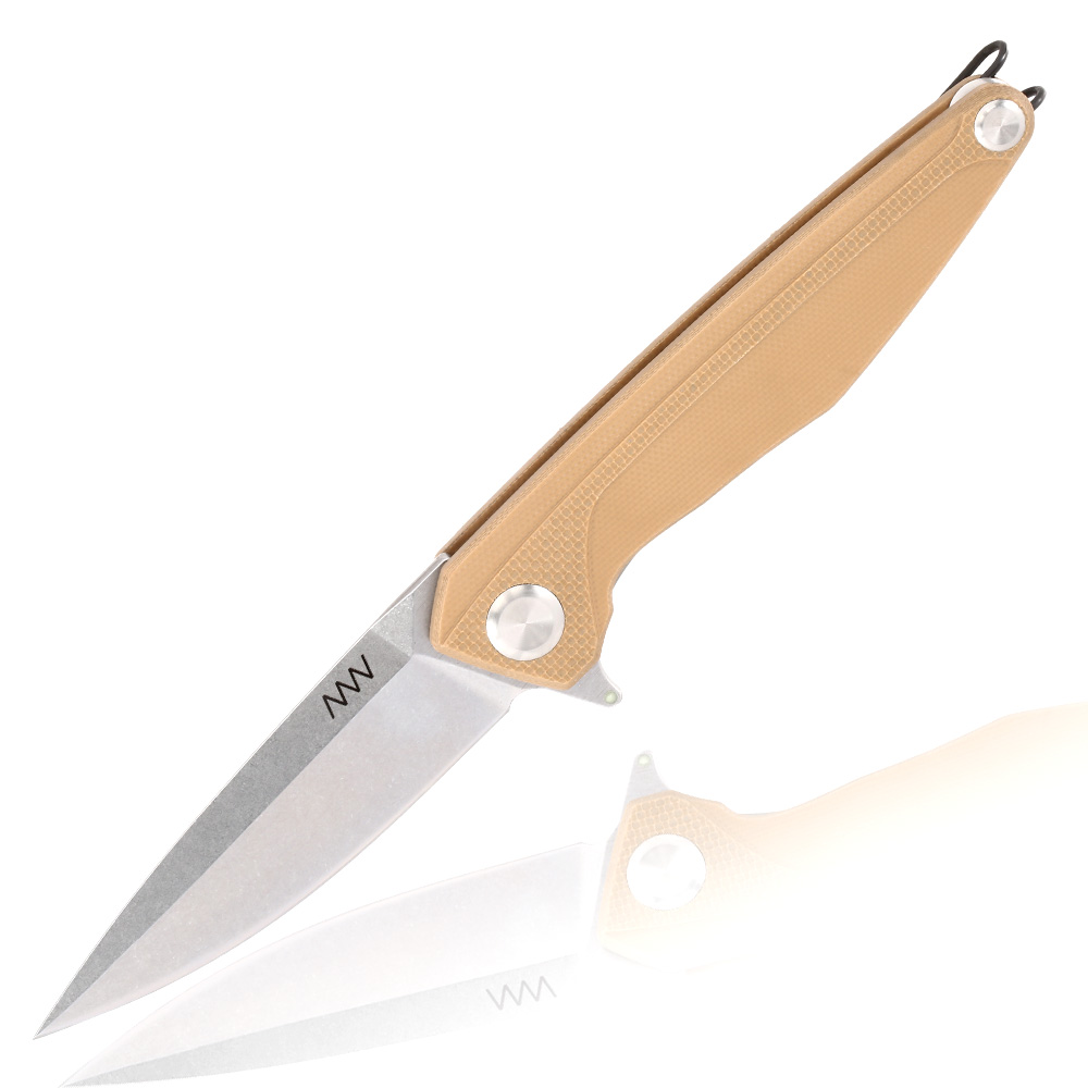 ANV Knives Einhandmesser Z300 G10 Sleipner Stahl coyote/stonewash inkl. Grtelclip