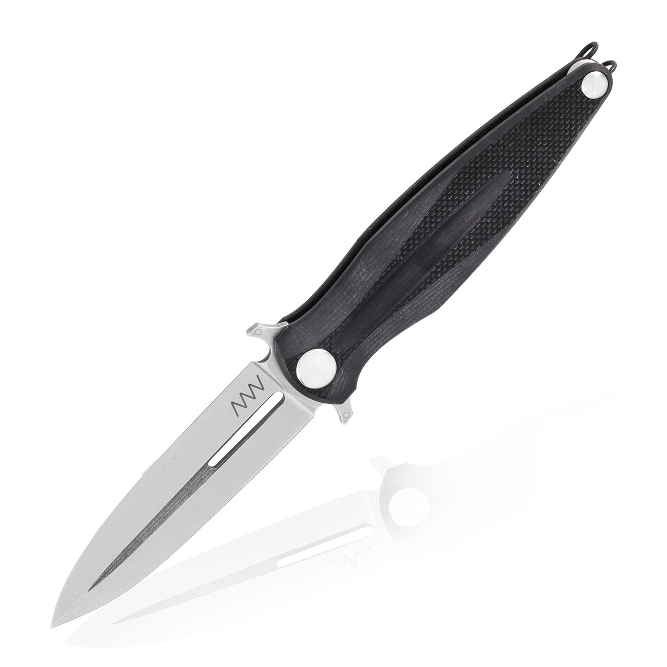 ANV Knives Einhandmesser Z400 BB G10 Sleipner Stahl schwarz/stonewash inkl. Grtelclip