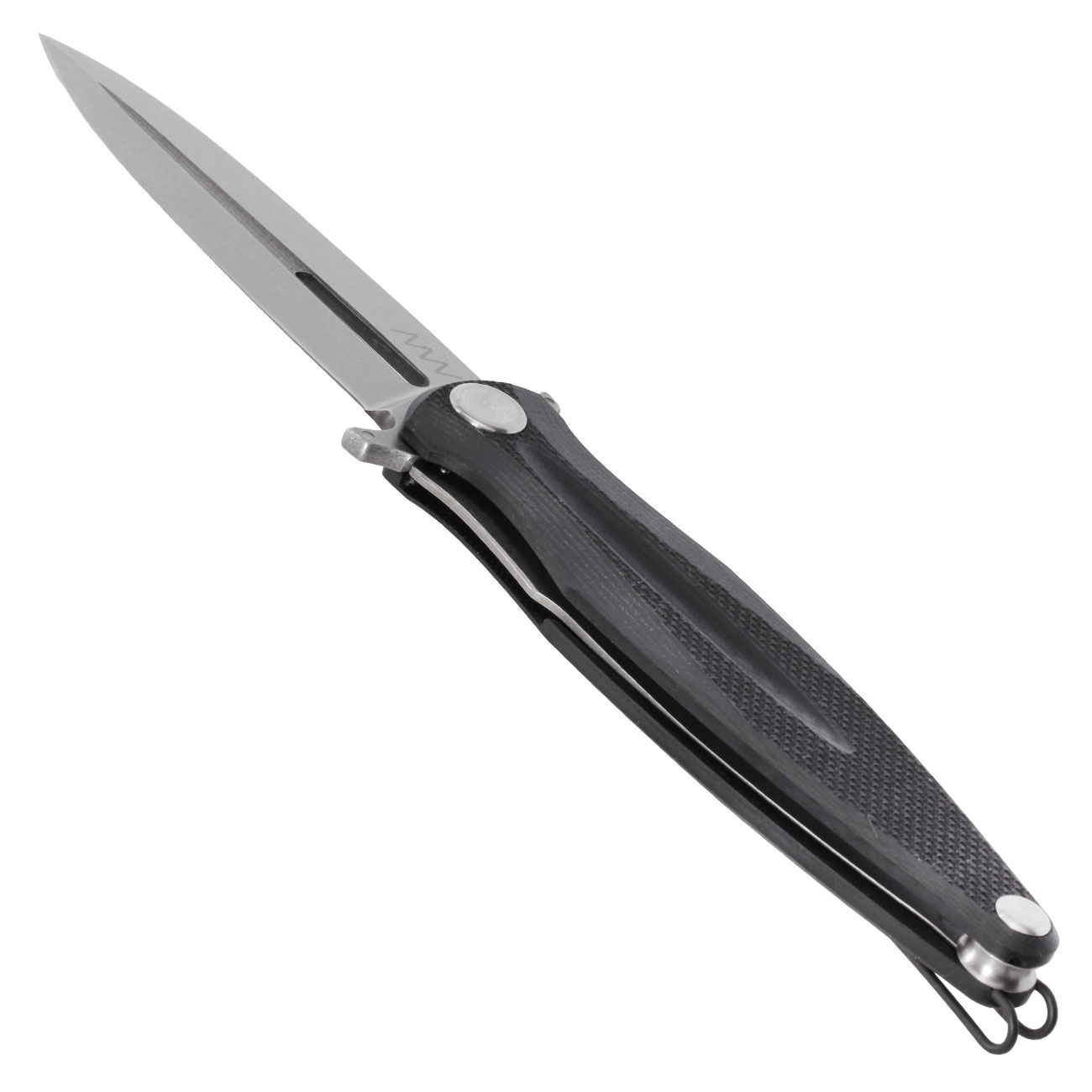 ANV Knives Einhandmesser Z400 BB G10 Sleipner Stahl schwarz/stonewash inkl. Grtelclip Bild 2