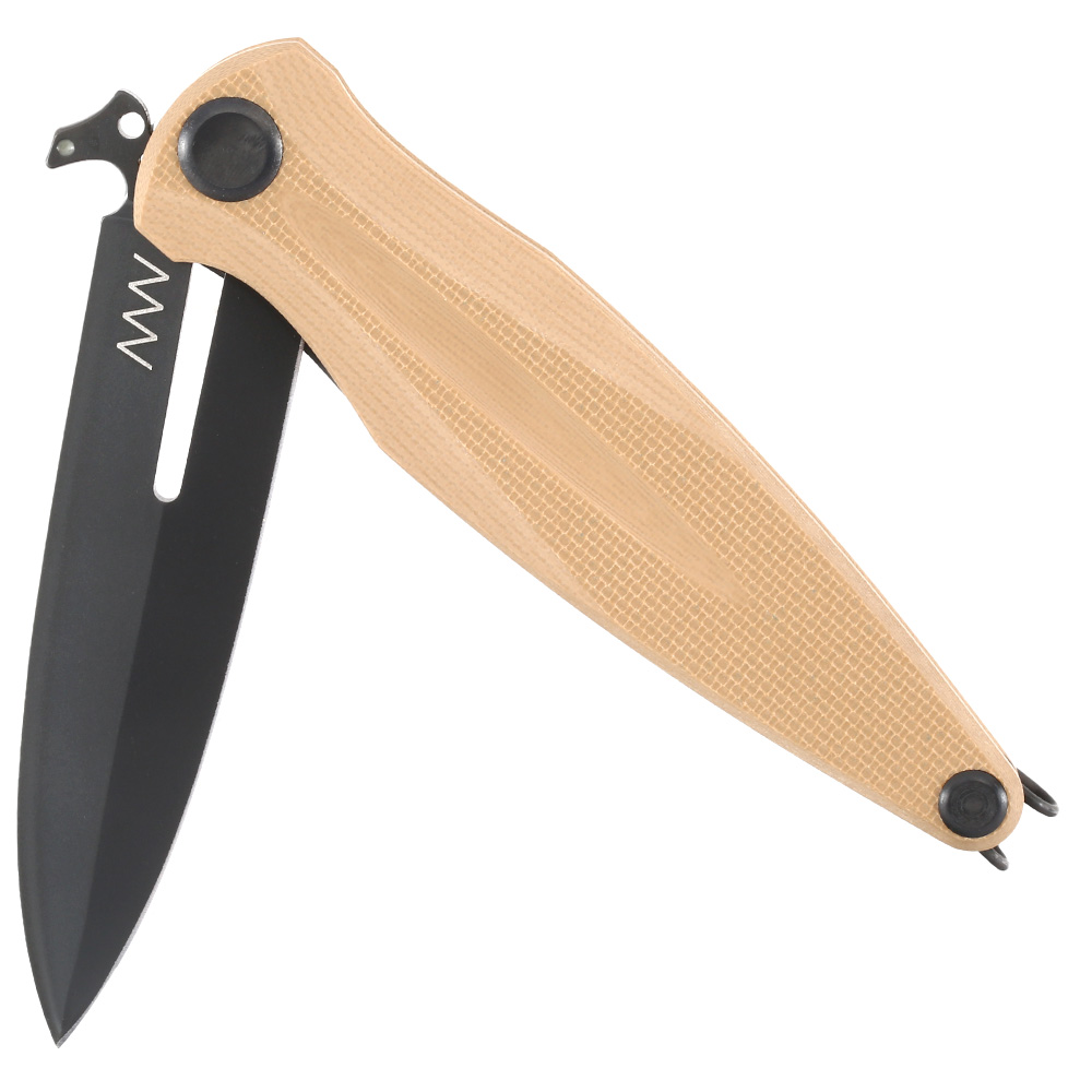 ANV Knives Einhandmesser Z400 BB G10 Sleipner Stahl coyote inkl. Grtelclip Bild 3