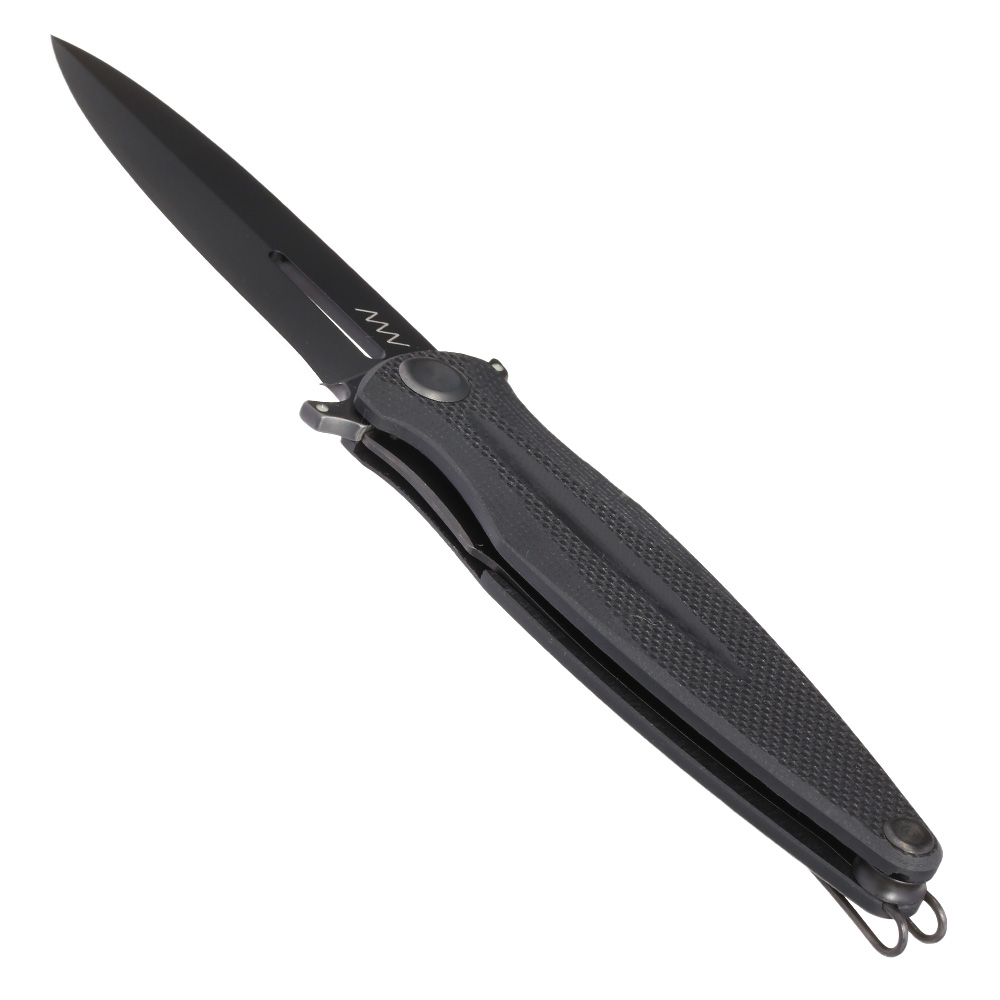 ANV Knives Einhandmesser Z400 G10 Sleipner Stahl schwarz inkl. Grtelclip Bild 2