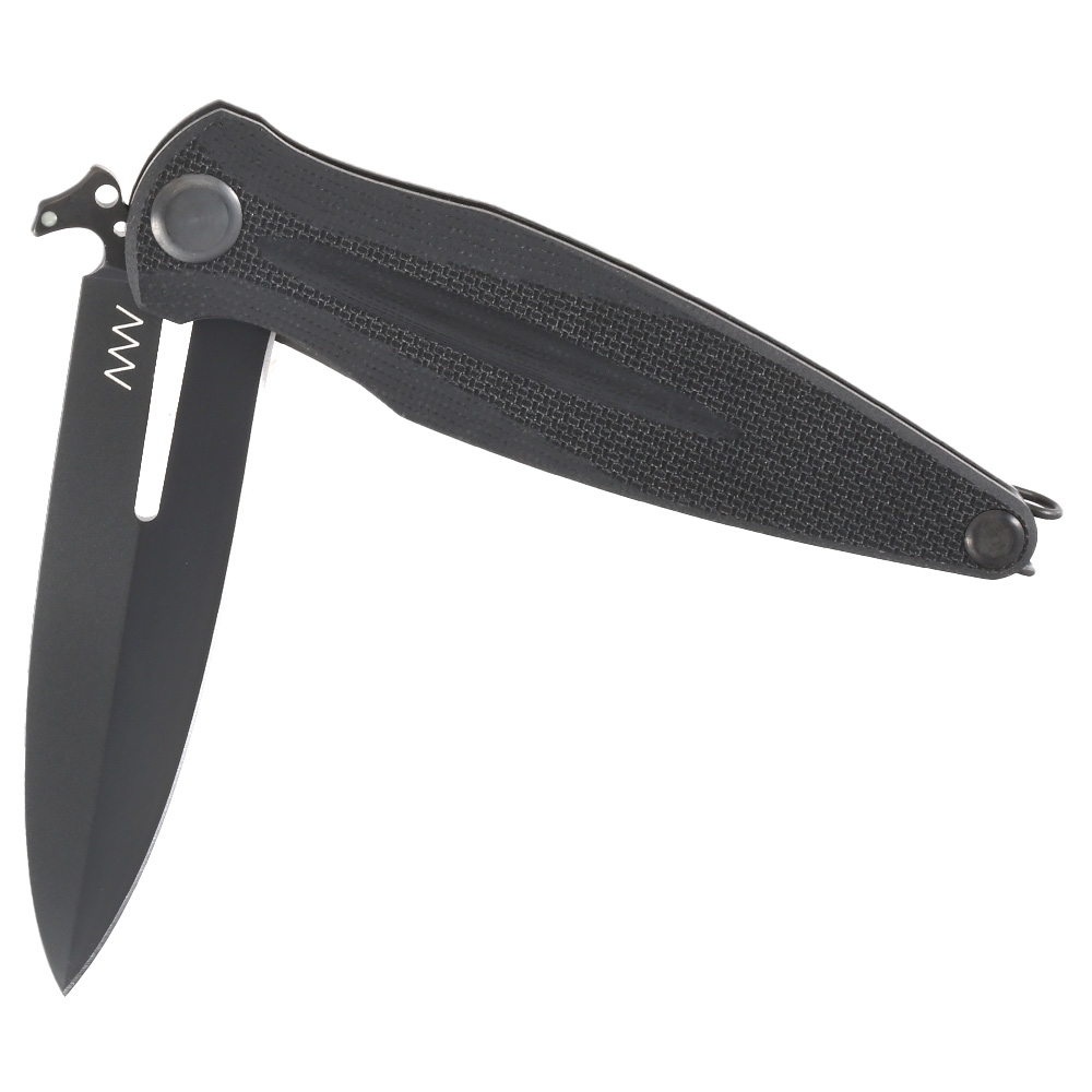ANV Knives Einhandmesser Z400 G10 Sleipner Stahl schwarz inkl. Grtelclip Bild 3