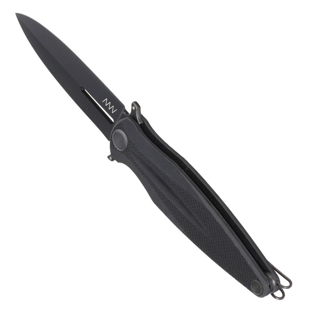 ANV Knives Einhandmesser Z400 G10 Sleipner Stahl schwarz inkl. Grtelclip Bild 6