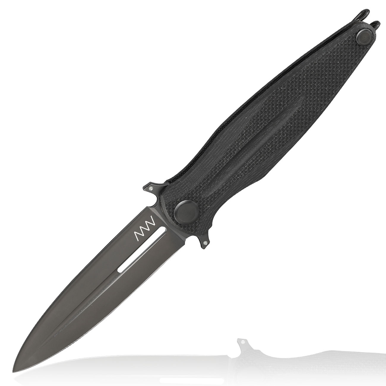 ANV Knives Einhandmesser Z400 BB G10 Sleipner Stahl schwarz inkl. Grtelclip