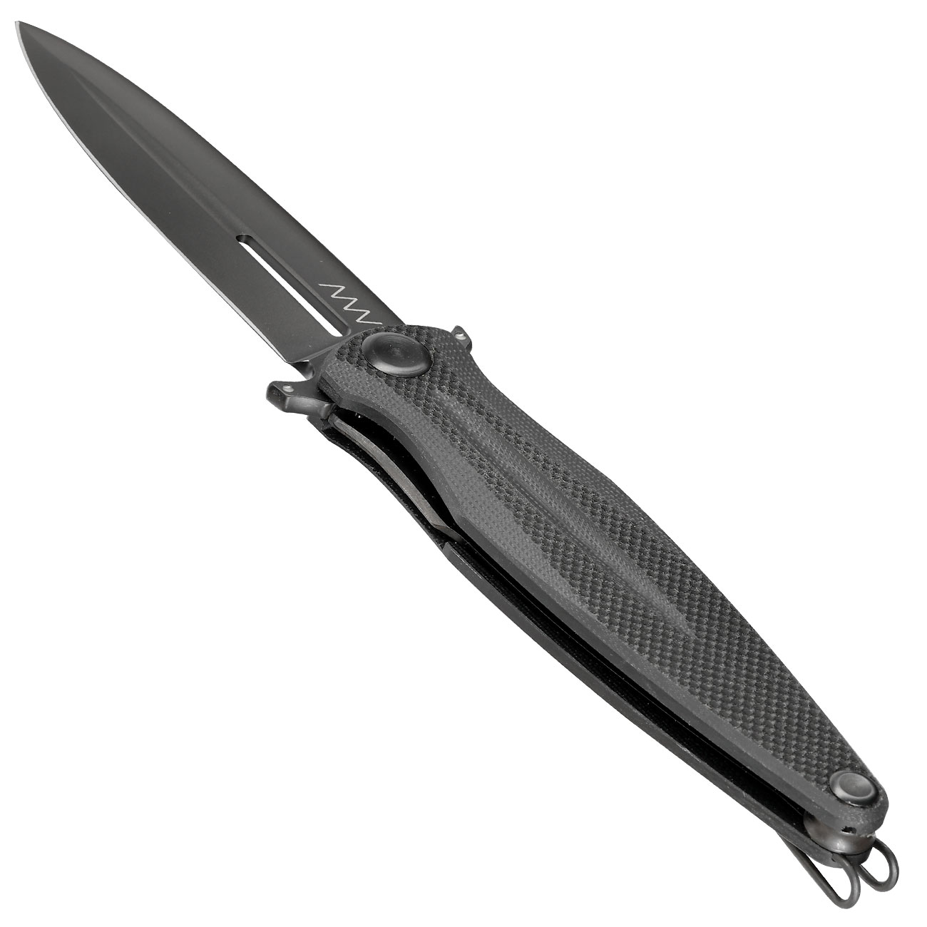 ANV Knives Einhandmesser Z400 BB G10 Sleipner Stahl schwarz inkl. Grtelclip Bild 2