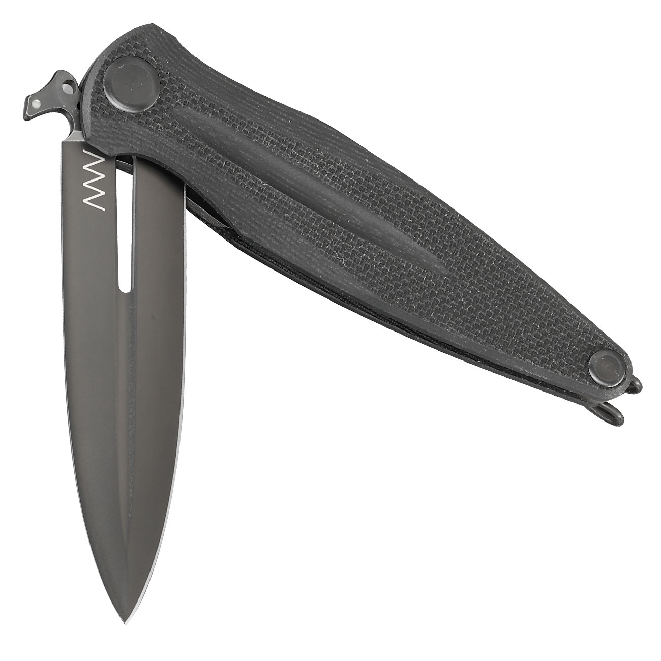 ANV Knives Einhandmesser Z400 BB G10 Sleipner Stahl schwarz inkl. Grtelclip Bild 3