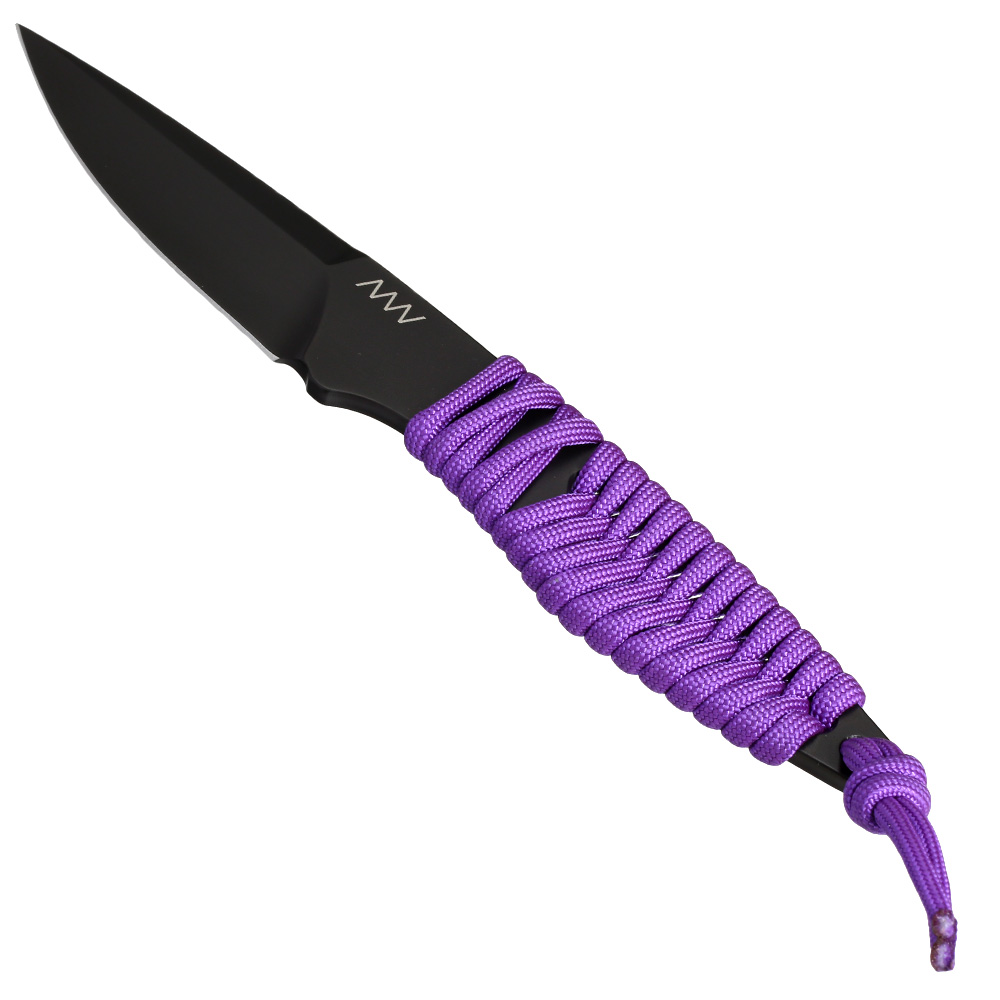 ANV Knives Neck Knife P100 Sleipner Stahl Cerakote schwarz/lila inkl. Kydex Scheide Bild 2