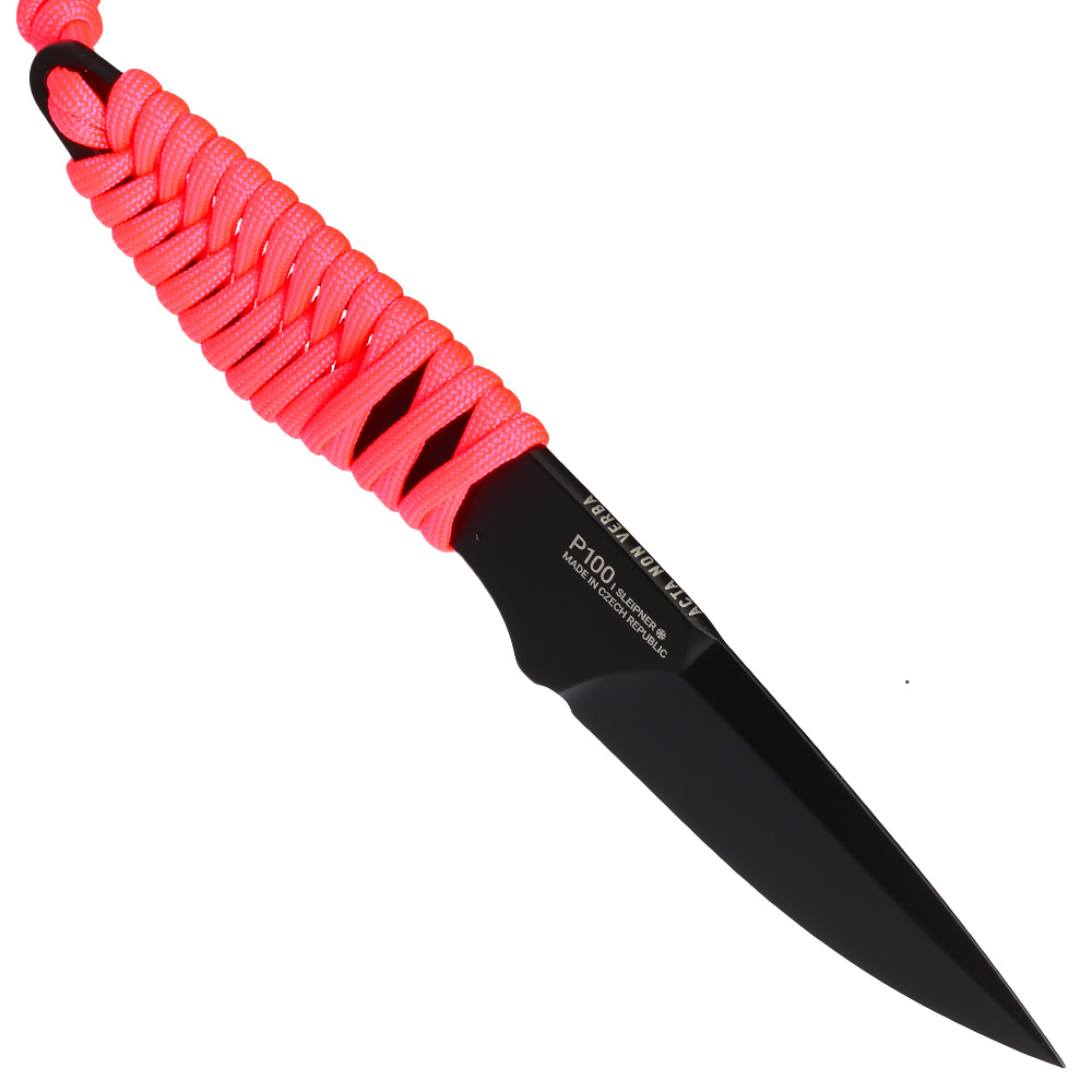 ANV Knives Neck Knife P100 Sleipner Stahl Cerakote schwarz/pink inkl. Kydex Scheide Bild 7