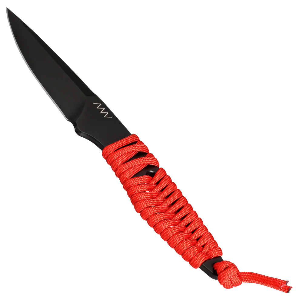 ANV Knives Neck Knife P100 Sleipner Stahl Cerakote schwarz/rot inkl. Kydex Scheide Bild 2