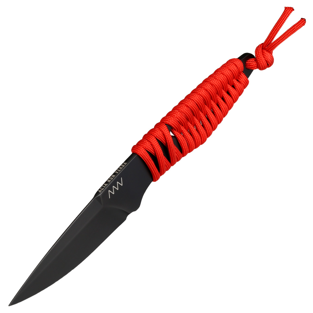ANV Knives Neck Knife P100 Sleipner Stahl Cerakote schwarz/rot inkl. Kydex Scheide Bild 8