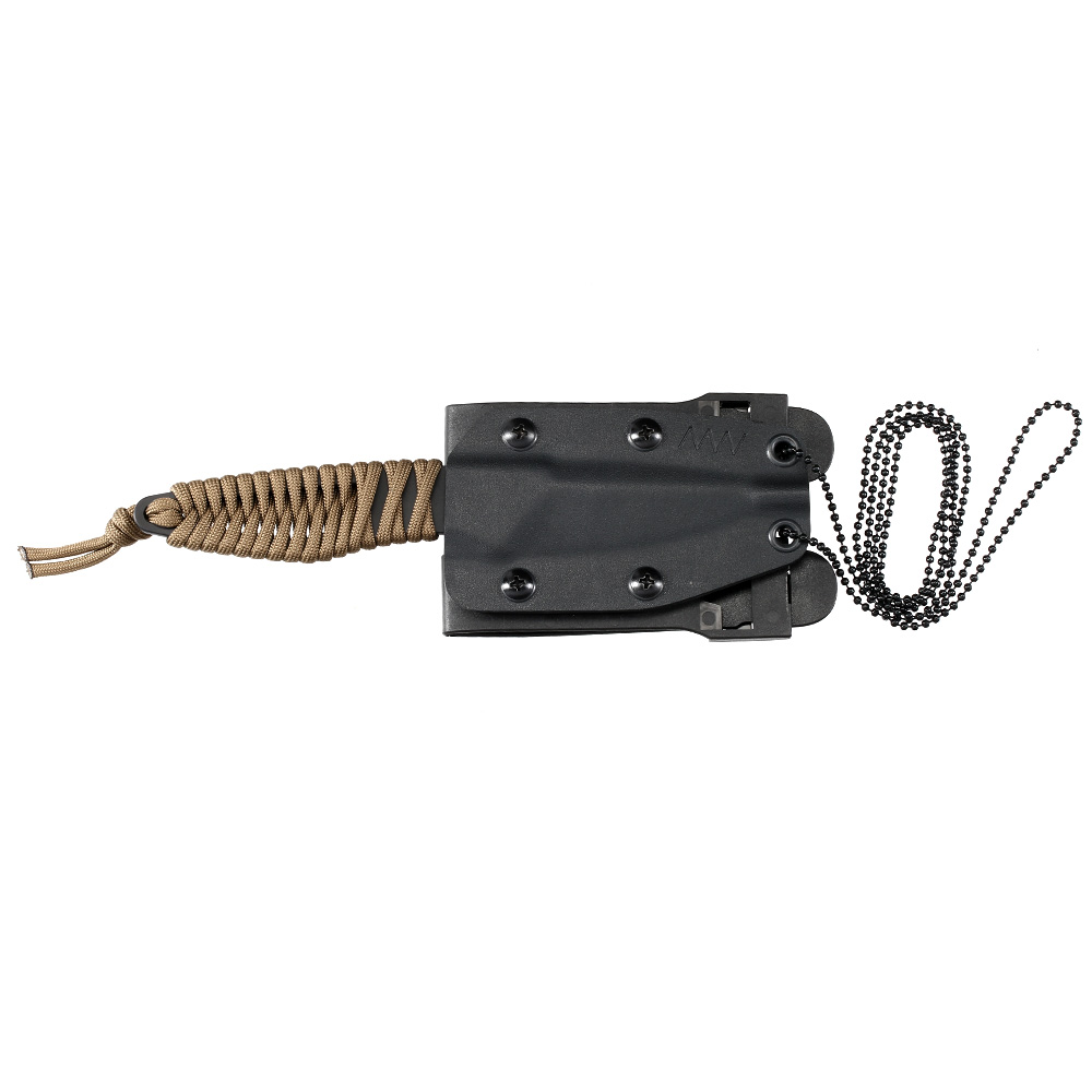 ANV Knives Neck Knife P100 Sleipner Stahl Cerakote schwarz/coyote inkl. Kydex Scheide Bild 1