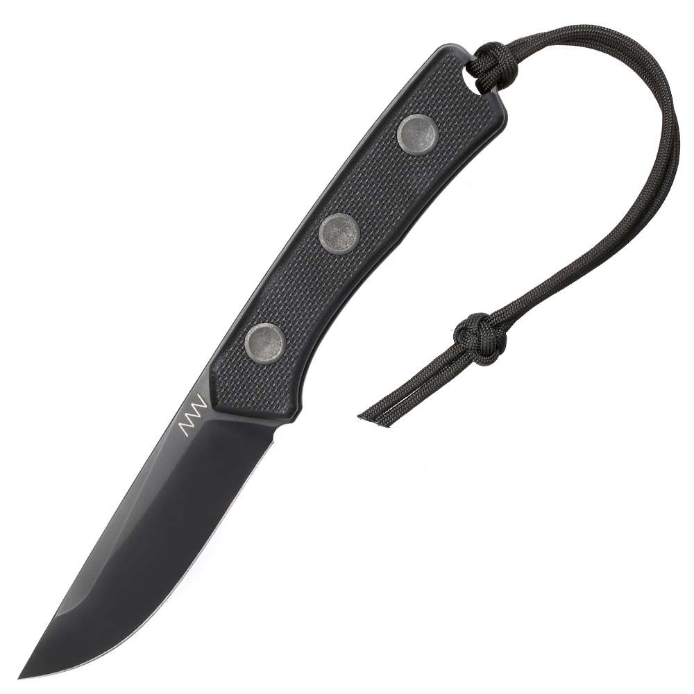 ANV Knives Outdoormesser P200 Sleipner Stahl Cerakote schwarz inkl. Lederscheide Bild 7