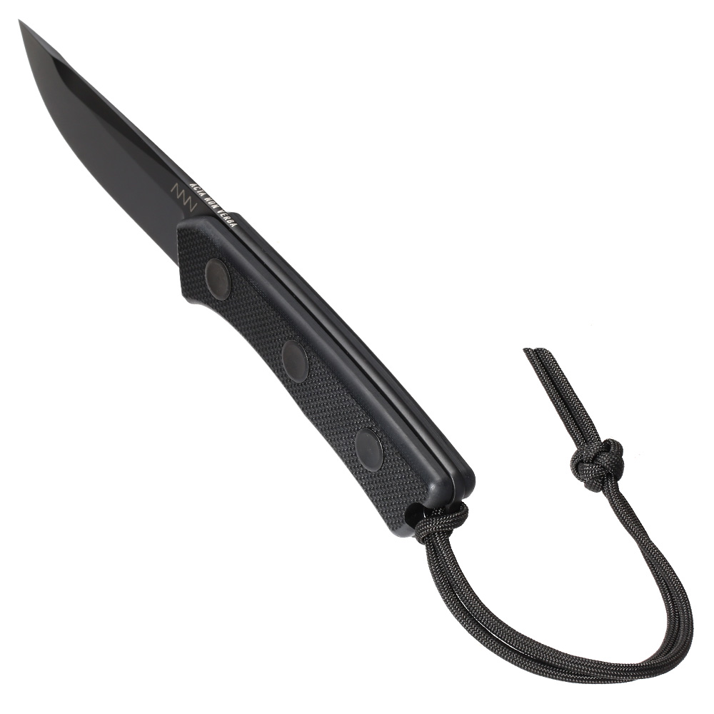 ANV Knives Outdoormesser P200 Sleipner Stahl Cerakote schwarz inkl. Lederscheide Bild 8