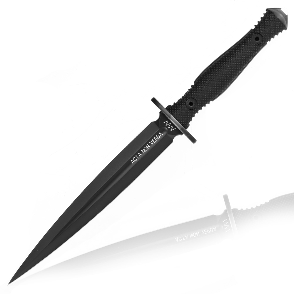 ANV Knives Dolch M500 Anthropoid Elmax Stahl schwarz inkl. Kydexscheide