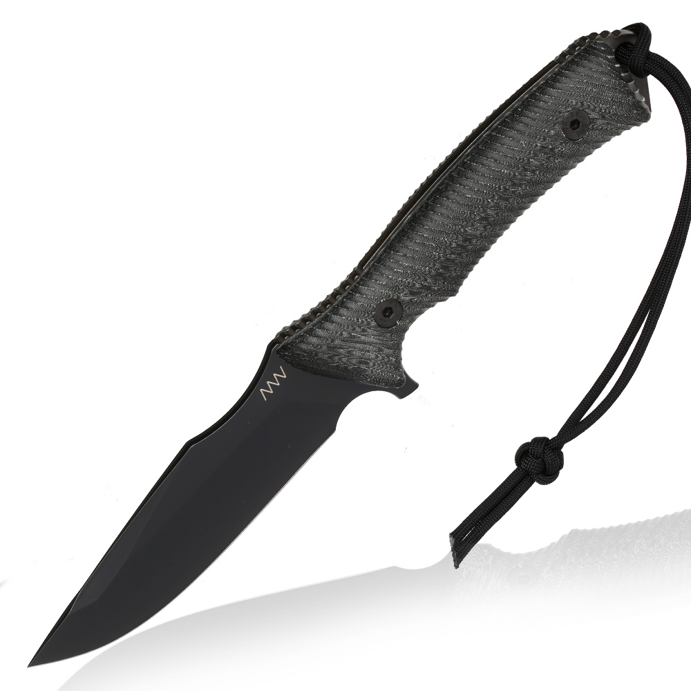 ANV Knives Outdoormesser M311 Spelter Elmax Stahl Micarta schwarz inkl. Kydexscheide