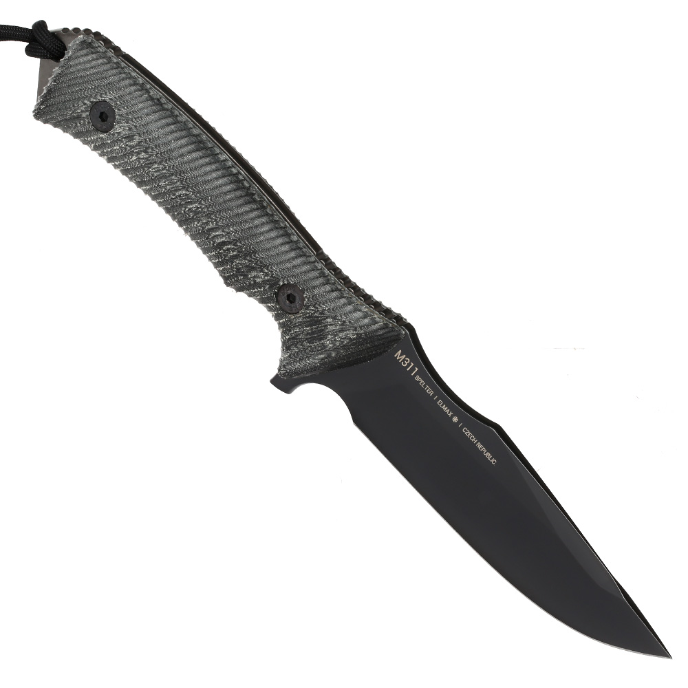 ANV Knives Outdoormesser M311 Spelter Elmax Stahl Micarta schwarz inkl. Kydexscheide Bild 1