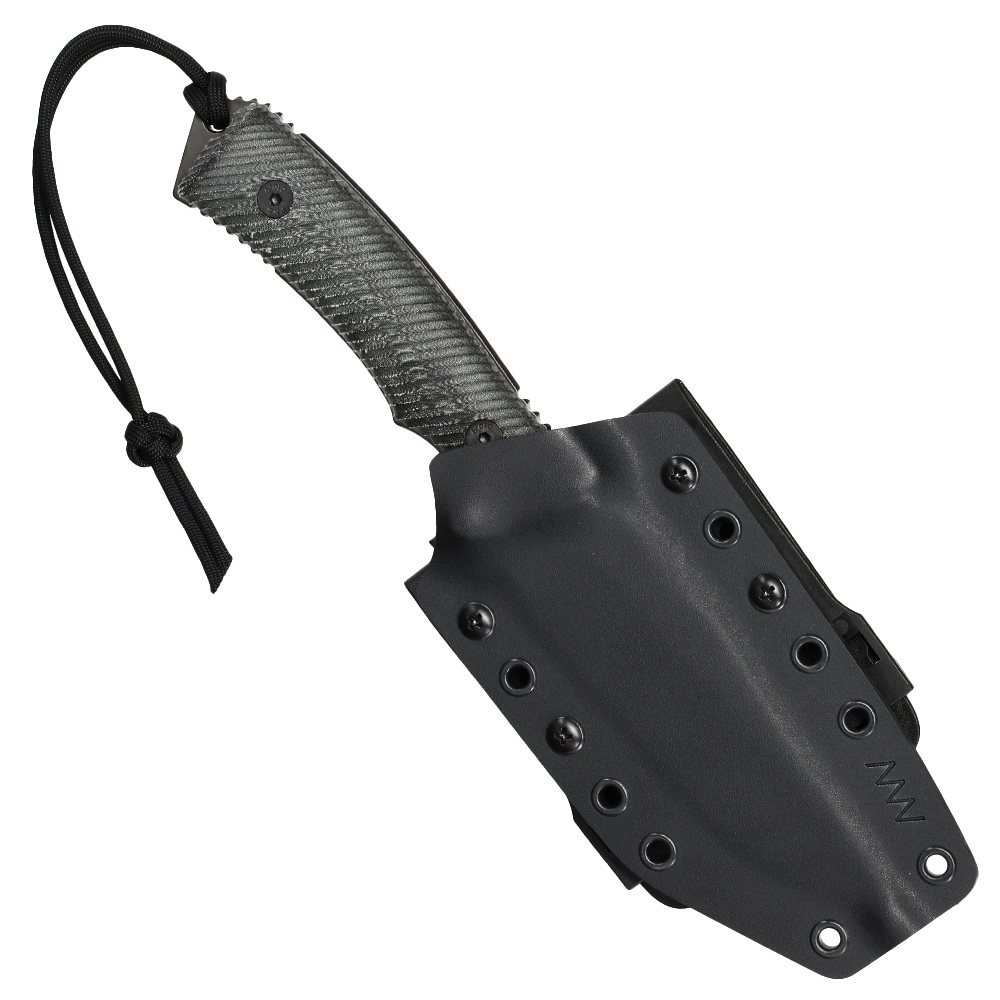ANV Knives Outdoormesser M311 Spelter Elmax Stahl Micarta schwarz inkl. Kydexscheide Bild 4