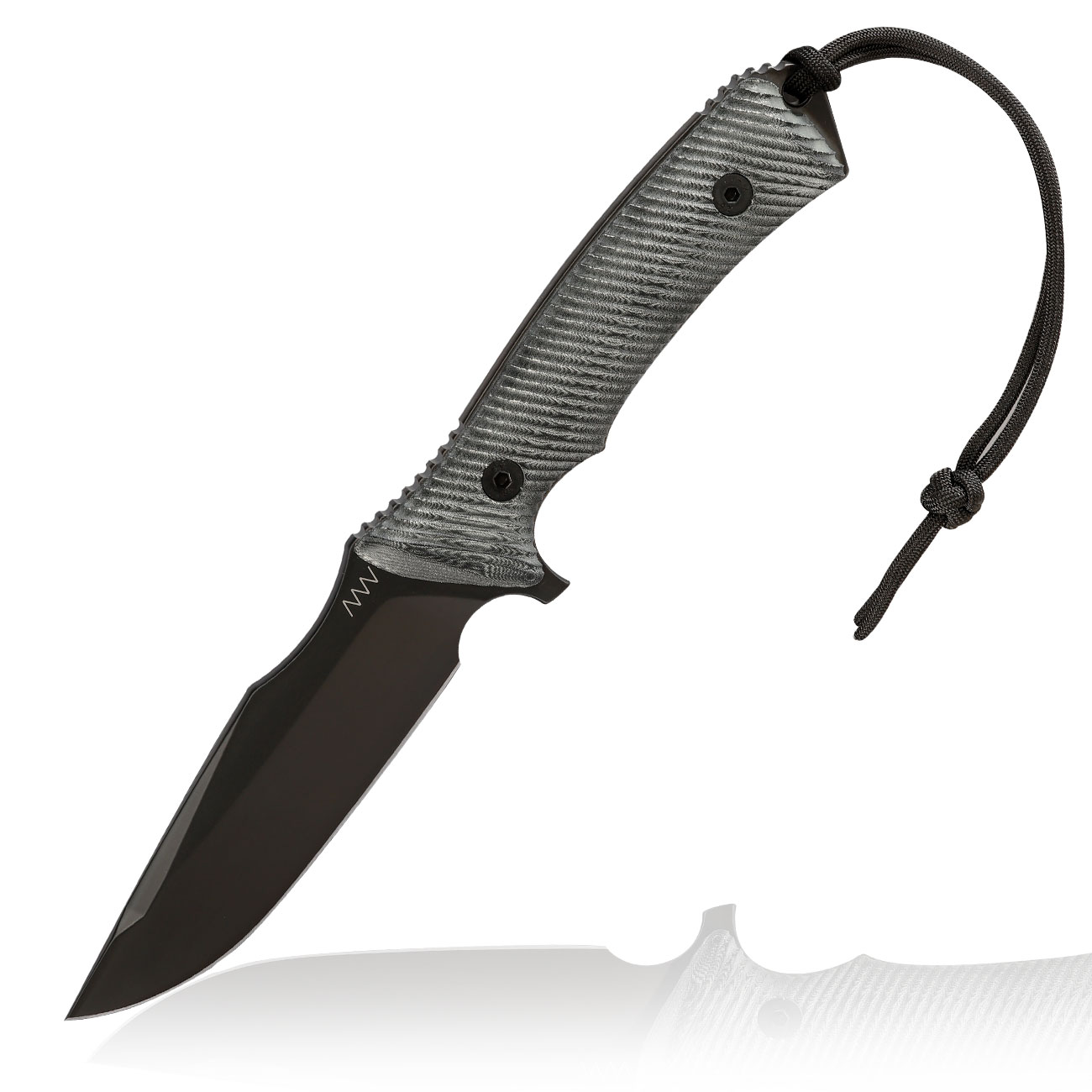 ANV Knives Outdoormesser M311 Spelter Elmax Stahl Micarta schwarz inkl. Kydexscheide