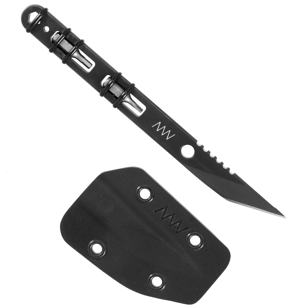 ANV Knives EDC Messer M050 CMS Elmax Stahl schwarz inkl. Kydexscheide, Bits Bild 5