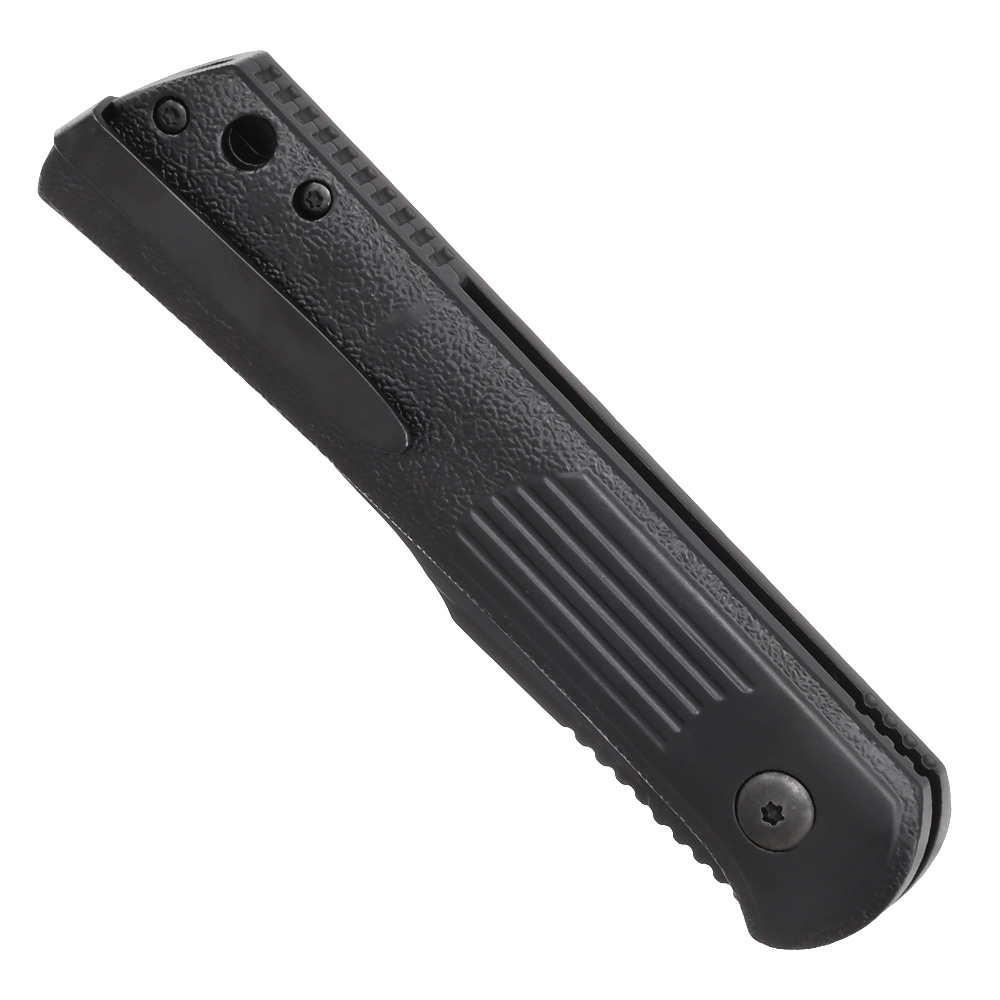 Bker Plus Springmesser Alluvial All Black D2 Stahl schwarz inkl. Grtelclip und Messertasche Bild 5