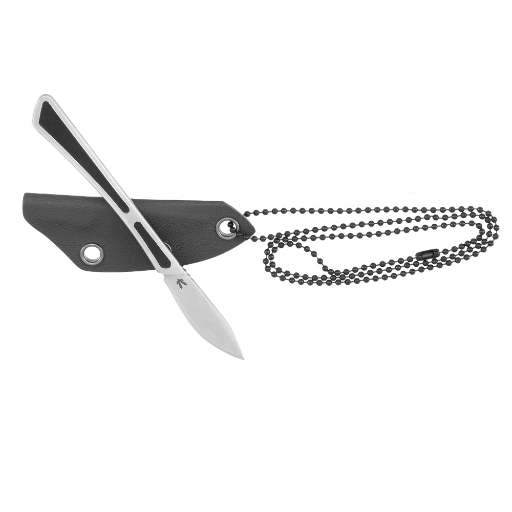 Bker Plus Neck Knife Scalpel D2 Stahl silber inkl. Kydexscheide Bild 3
