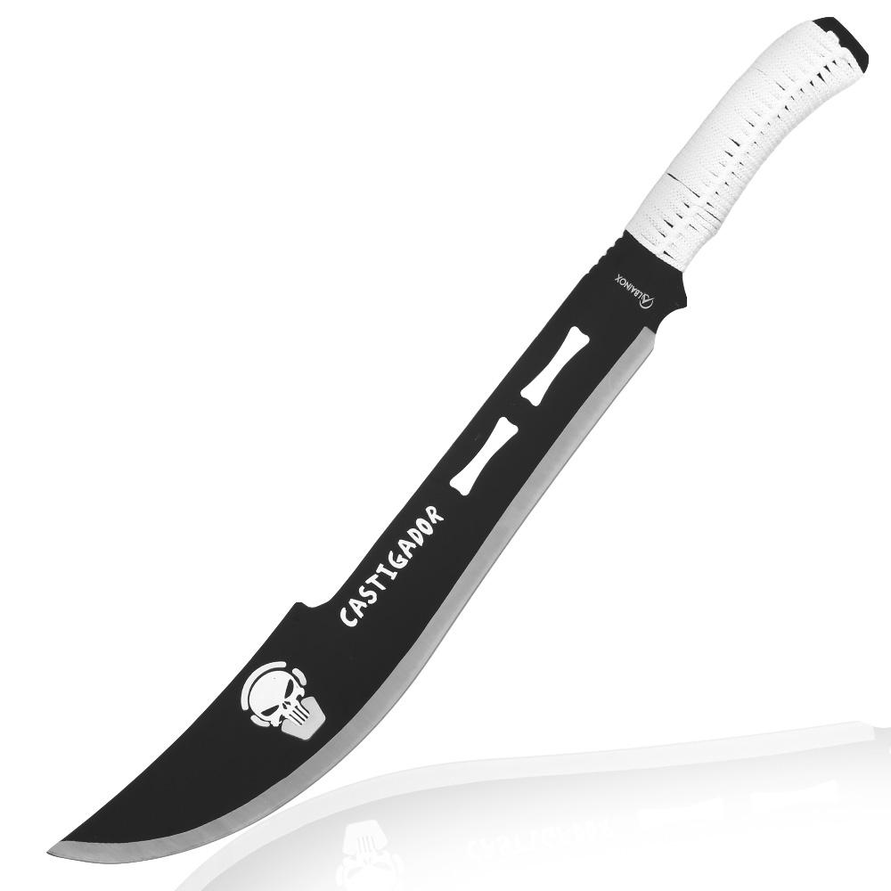 Machete White Skull schwarz/wei inkl. Nylonscheide