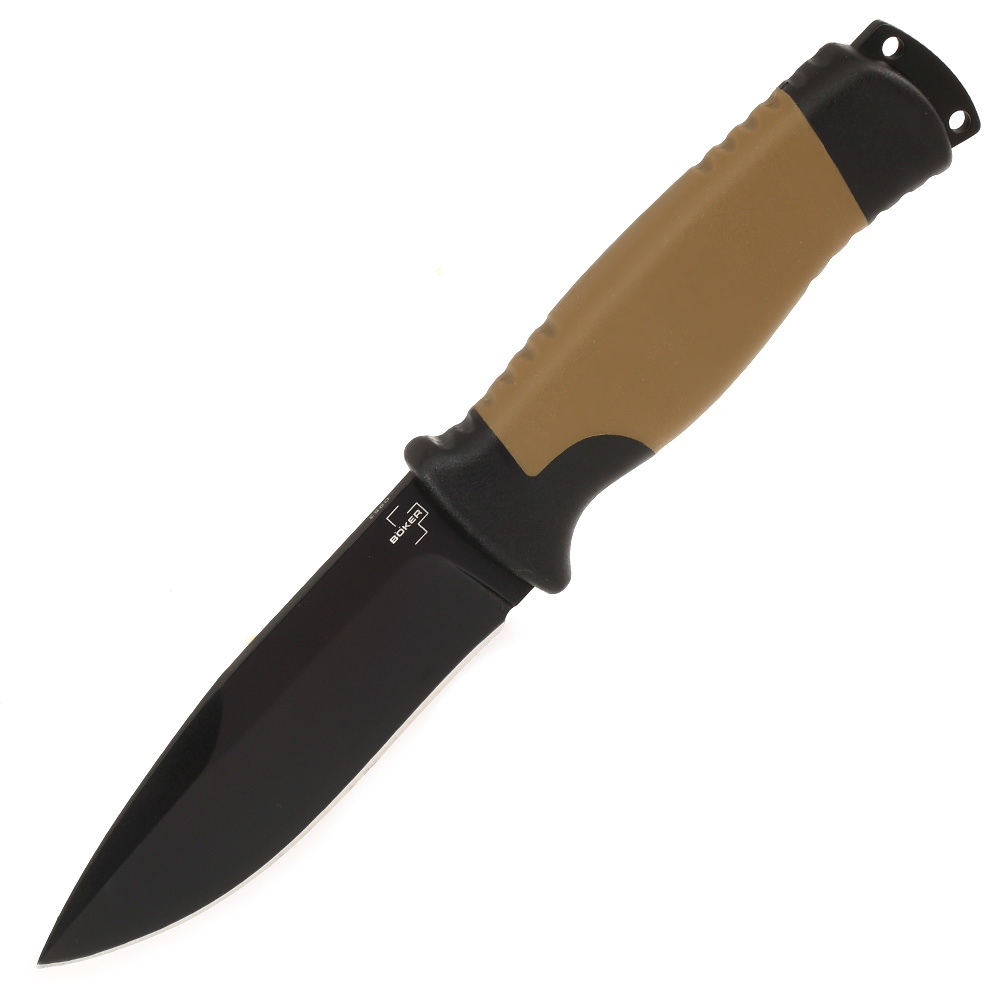 Bker Plus Outdoormesser Desertman schwarz/tan inkl. Kunststoffscheide Bild 6