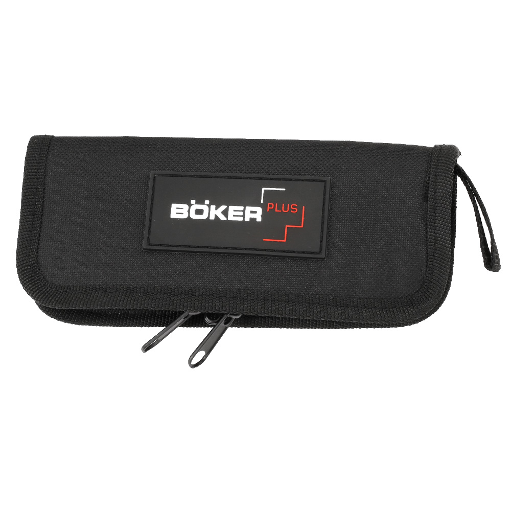 Bker Plus Rettungsmesser Rescue OTF 2.0 D2 Stahl schwarz inkl. Grtelclip, Glasbrecher und Messertasche Bild 1