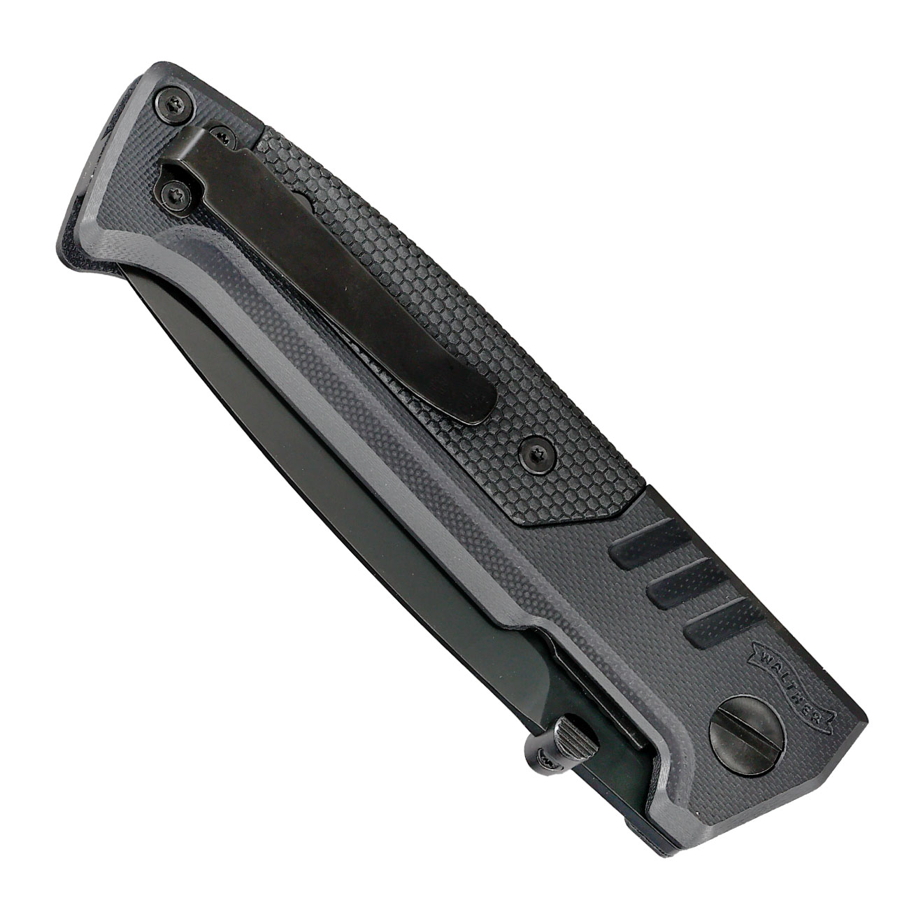 Walther Einhandmesser PDP D2 Stahl schwarz inkl. Grtelclip Bild 6